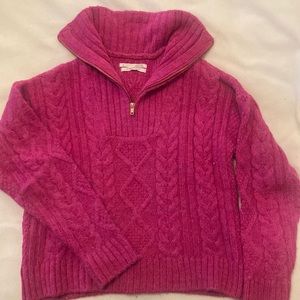 Hot pink Anthropologie sweater, size XS